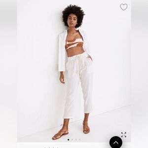 Madewell Cream Cropped Pants